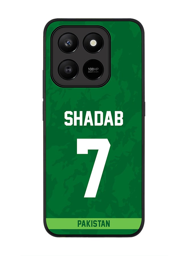 For Honor X7d 4G / X7d 5G / 400 Smart Case,Slim fit Camera Protection, Shockproof Thin Phone cover  - Pakistan Shadab Khan, Jersey No 7